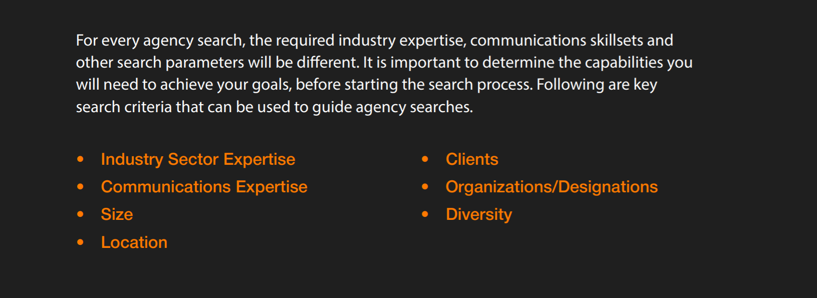 For Every Agency Search
